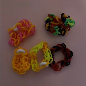 Colorful Kids Rubber Band Bracelets